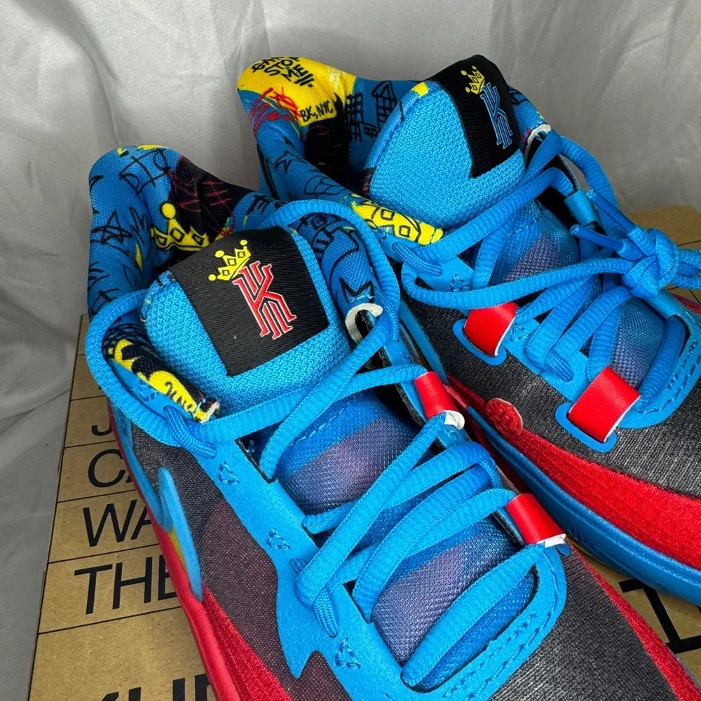 New Nike Kyrie 8 Go GS Black Yellow 5.5Y/7W Basketball Shoes - Picture 5 of 8